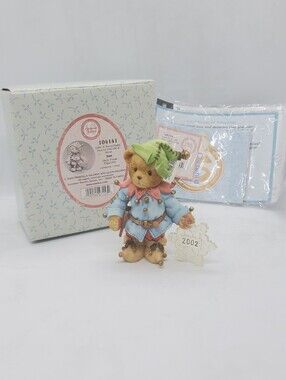 New 2002 Cherished Teddies IAN CHRISTMAS FIGURINE 104141 SNOWFLAKE winter frost